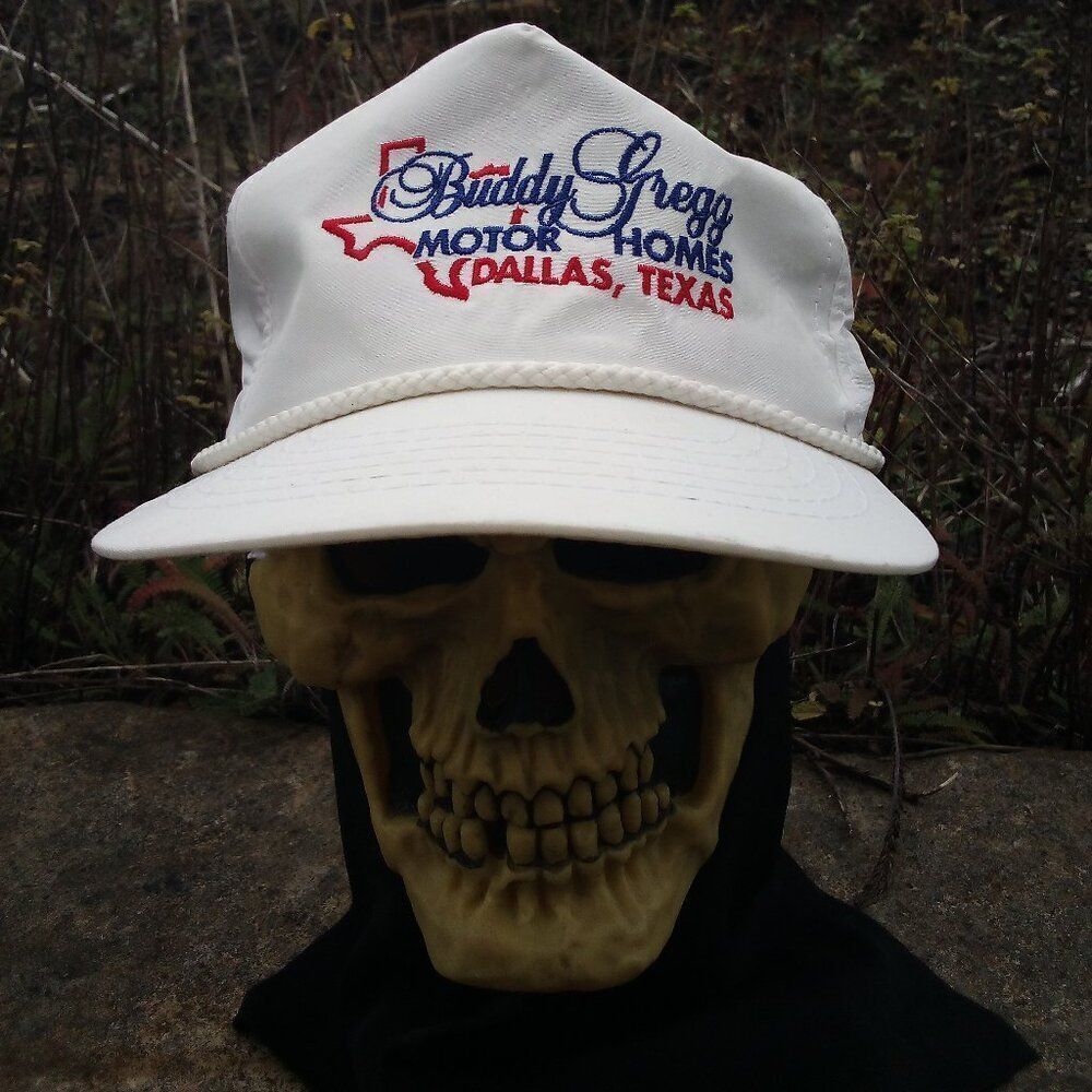 Deadstock Vintage Buddy Gregg Motor Homes Dallas Rope Snap Trucker Hat